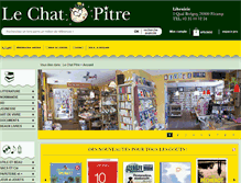 Tablet Screenshot of librairielechatpitre.com